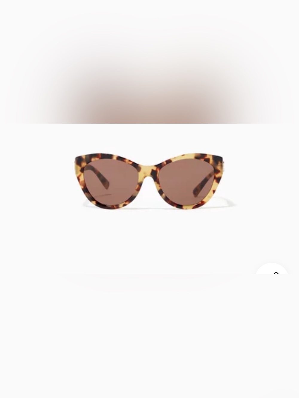 Valentino Tortoiseshell Cat-Eye Sunglasses with Brown Lenses